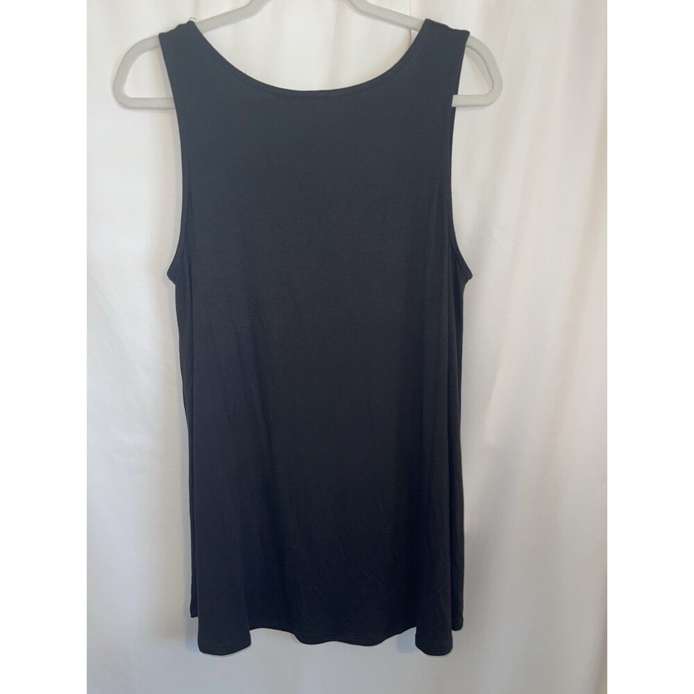 Heimish USA Tank Top Black Cheetah Pocket Stretch Women’s SZ L New With Tags - Picture 7 of 10